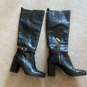 Michael Kors black knee high boots.